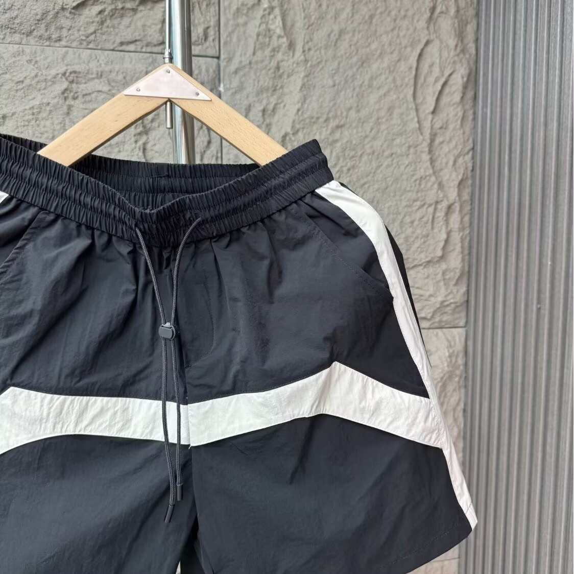 Men's Clothing Men's Summer Color Block Quick Drying Breathable Casual Shorts Versatile Trendy Five Point Mid Length Beach Sports Cool Pants_viptrois.com