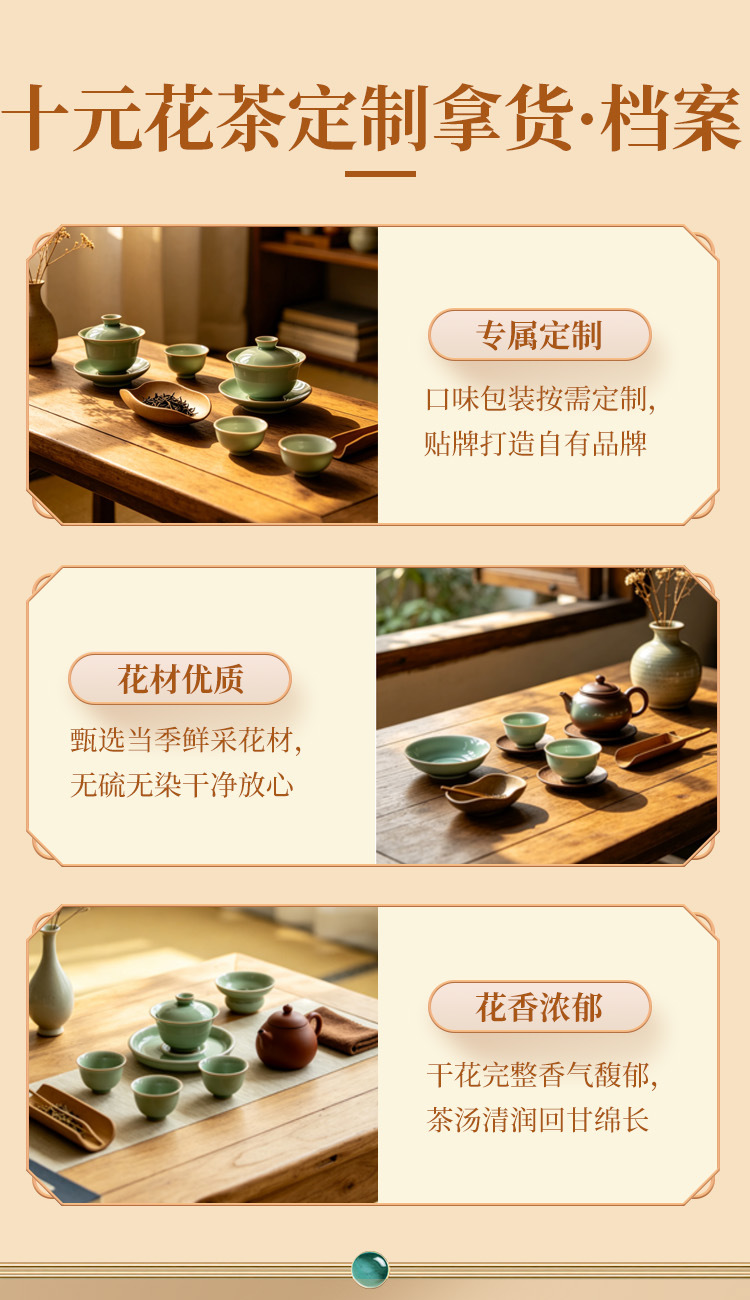 Foshou Flower Tea 佛手花 Bergamot Flower Dried Herbal Tea 500g Jar for Daily Infusions preparation