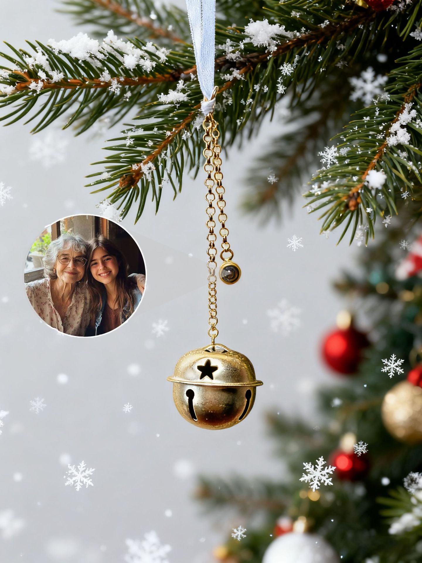 Campana del árbol de Navidad - Dorado