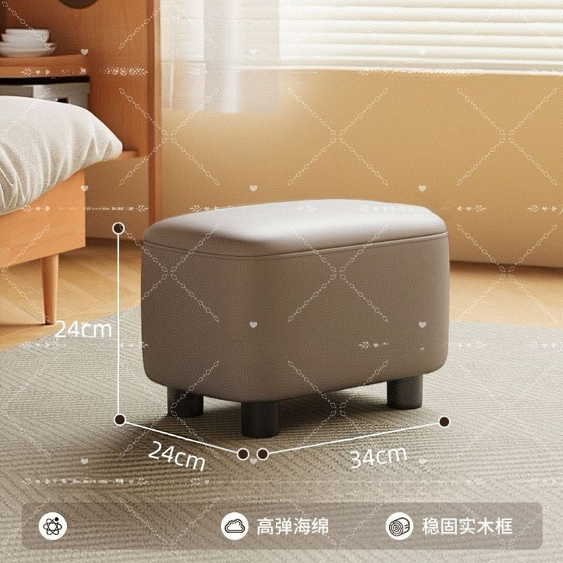 家庭用収納スツール、小さな座れる靴交換スツール、リビングルームのソファのフットレスト、寝室のベッドエンドスツール、インターネットセレブのスツール|undefined