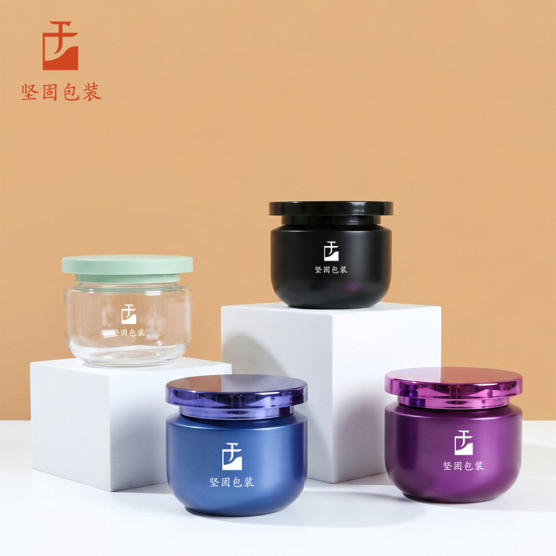 High-Quality Cream Jar 250g Transparent 68-Tooth Wide-Mouth Bottle Custom Large Capacity Mud Mask Hair Mask Cream Dispensing Jar