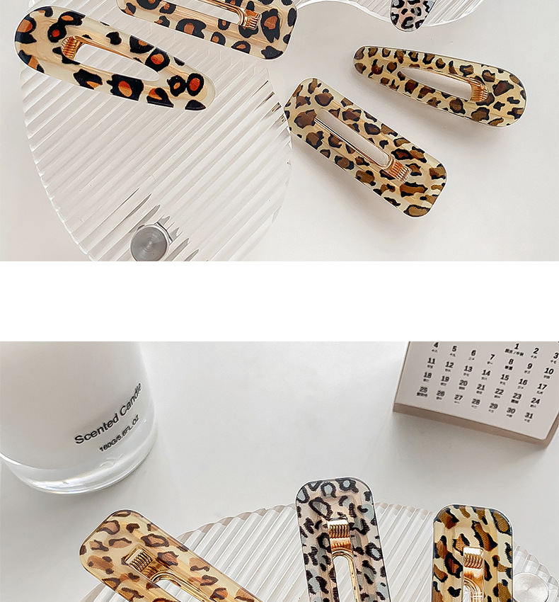 Simple Style Leopard Arylic Hair Clip display picture 2