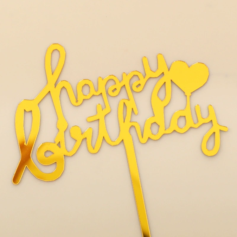 Украшение для торта «Happy Birthday», вставной декор, креативные вставные украшения для дня рождения