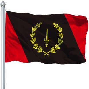跨境货源Black American Heritage Flag 3X5FT数码印大旗户外装饰-阿里巴巴