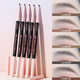 XIXI tracing line fine velvet feeling eyebrow pencil smooth not easy to agglomerate natural three-dimensional color double head affordable Chinese cosmetics