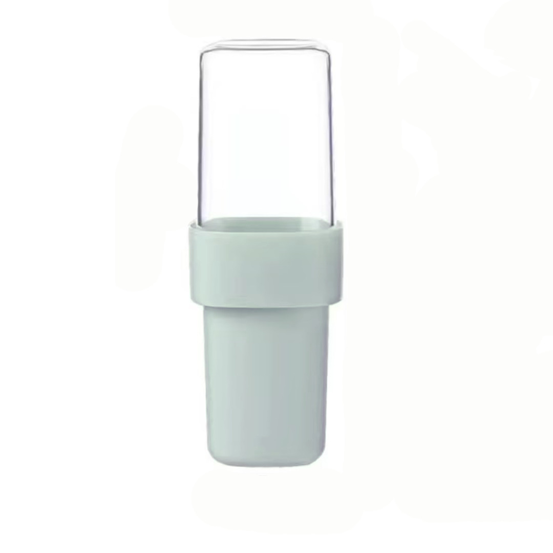 Taza de cepillo de dientes multifunción de viaje Taza de enjuague bucal en capas Taza portátil con tapa Tanque de dientes Tanque de dientes Tooth de dientes Caja de cepillo de dientes de pasta de dientes