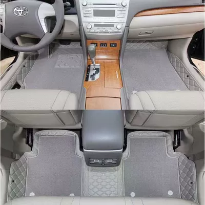 Applicable to Toyota Camry six generations of old 06/0708/0910/11/12 13 enclosing floor mats (Ayaqaltılar (Kovriklər)) - gray-gray-snow-silk