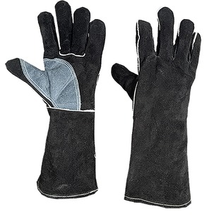 Factory Price Double Layer 40cm Welding Leather Gloves Anti-Biting, Anti-Slip, Anti-Cut, Heat-Insulating and High-Temperature Resistant Labor Protection Gloves Wholesale