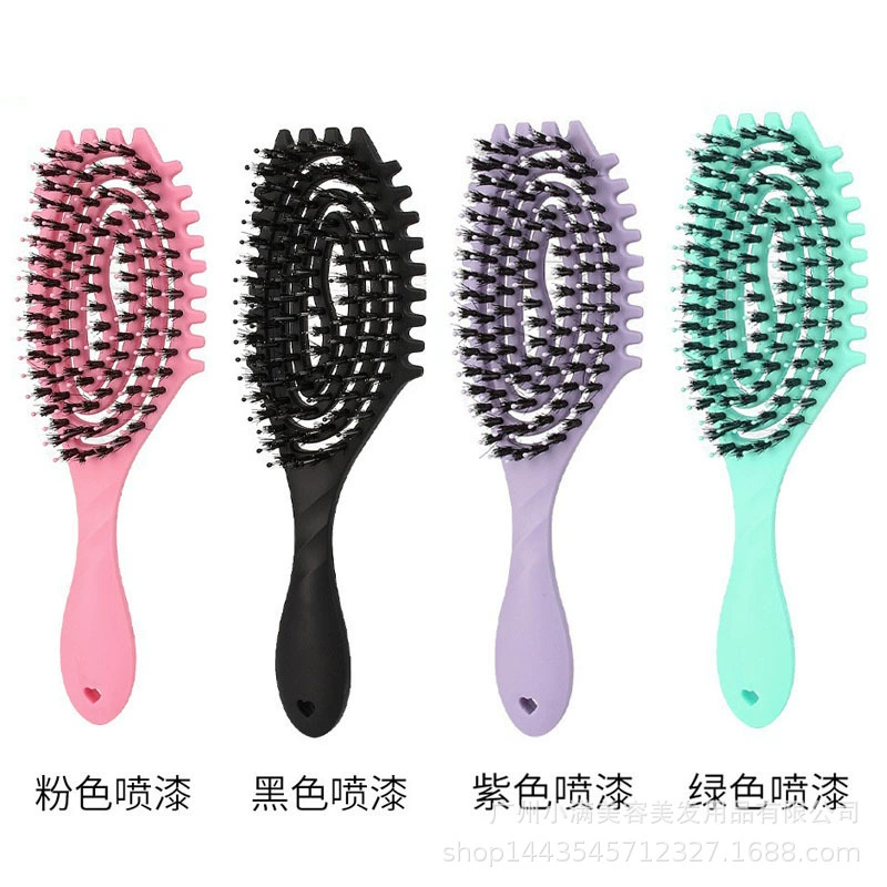 Новые bombs jump curl definition styling combed hair Shunfa combed bristle hollow back -shaped mosquito coils hollow comb