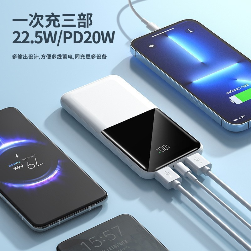66W超高速パワーバンク20000mAh大容量、超薄型ポータブルパワーバンク卸売カスタマイズ|undefined