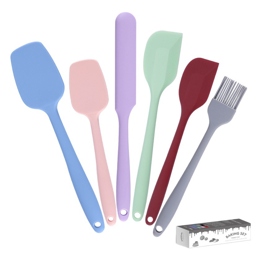 Silicone Scraper Baking One-piece Large Silicone Cream Spatula Nougat Cake Scraper Set Combination