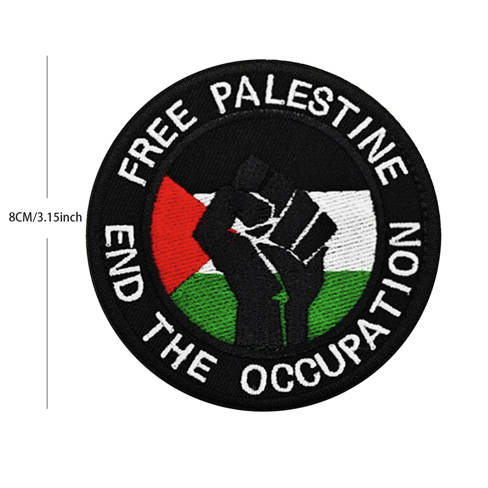 Oriente Medio transfronteriza Palestina insignia brazalete accesorios de la bandera del boxeador Velcro bordado mochila pegatinas en stock