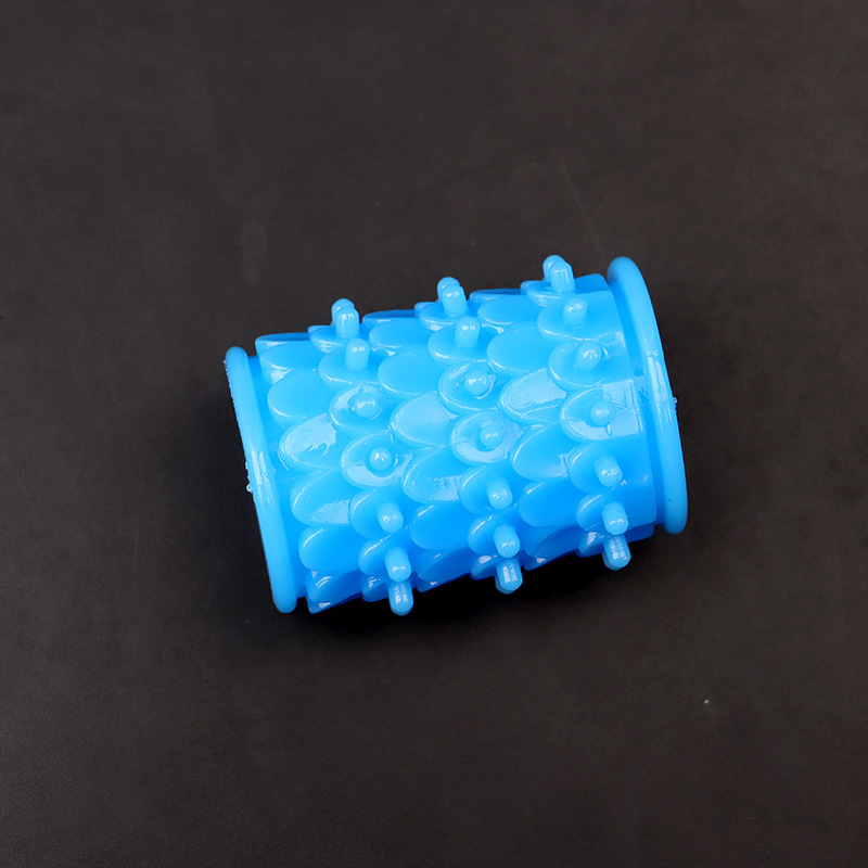 TPE Dragon-Scale Textured Locking Ring, Slip-on Delay Ring, Transparent — detail image 2