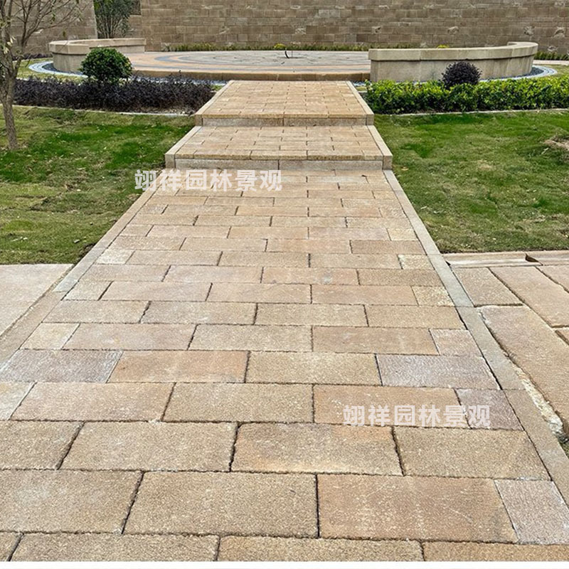 Natural Antique Granite Paving Stones, Old Stone Slabs for Gardens, Ancient Buildings, Temple Projects, and Faux Antique Stone Slabs