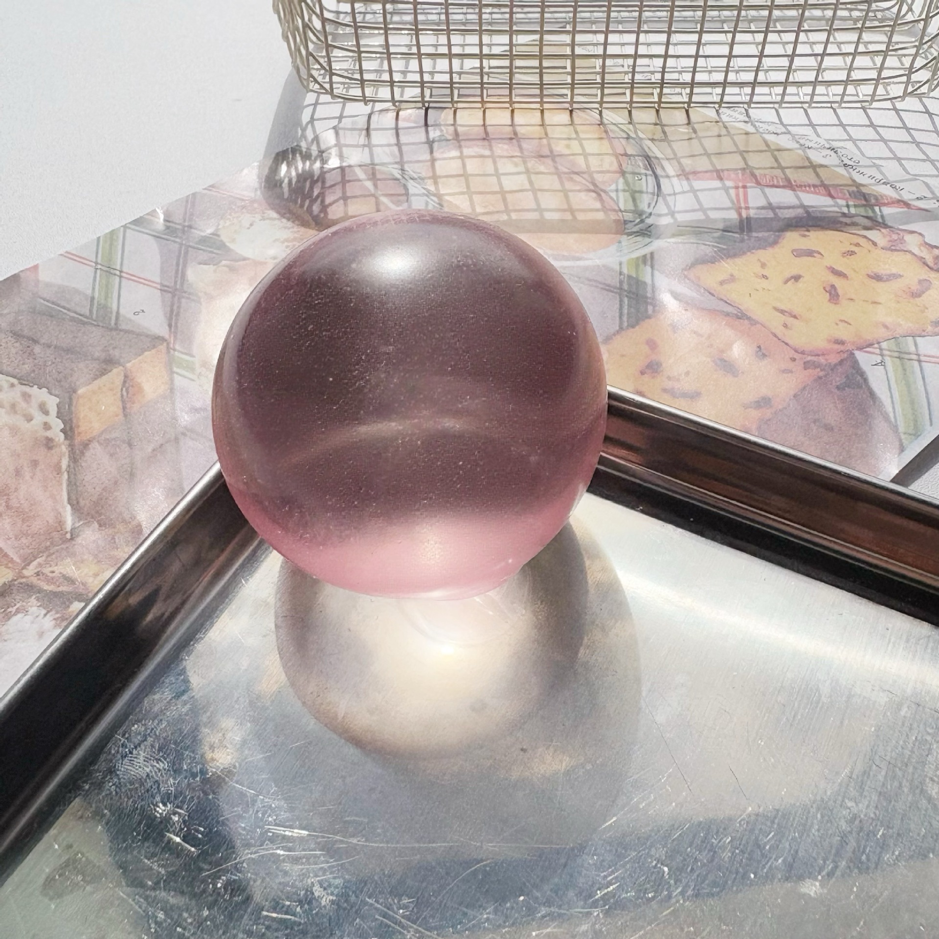 5cm pink handmade ball [maltose style]