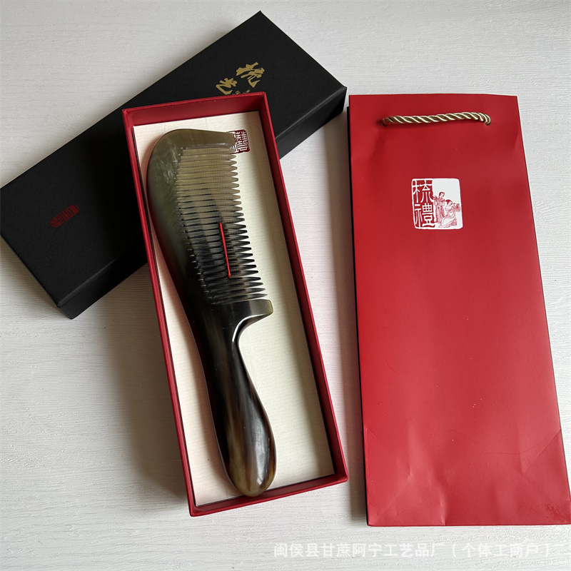 Horn Comb Head Massage Comb Gift Box Business Gift Set for Teachers and Corporate Events specifications