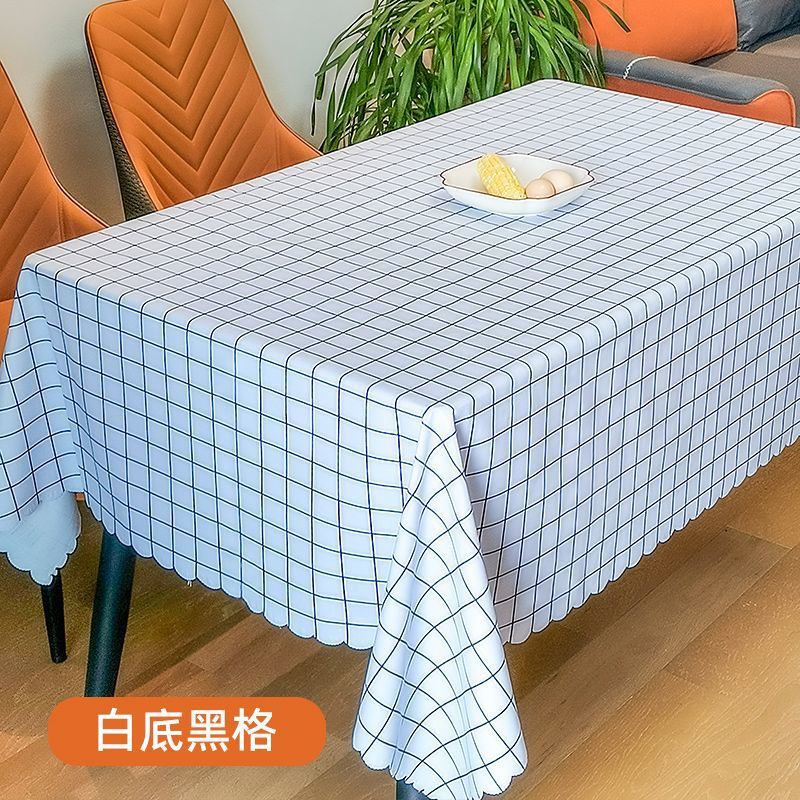 야외 사진 부스 캠핑 분위기 식탁보 흰색 배경 검은 체크 무늬 레이스