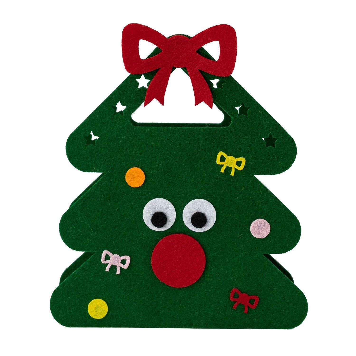 Navidad transfronteriza Nochebuena creativa caramelo de dibujos animados bolsas de regalo bolsas de fieltro bolsas de manzana bolsas al por mayor