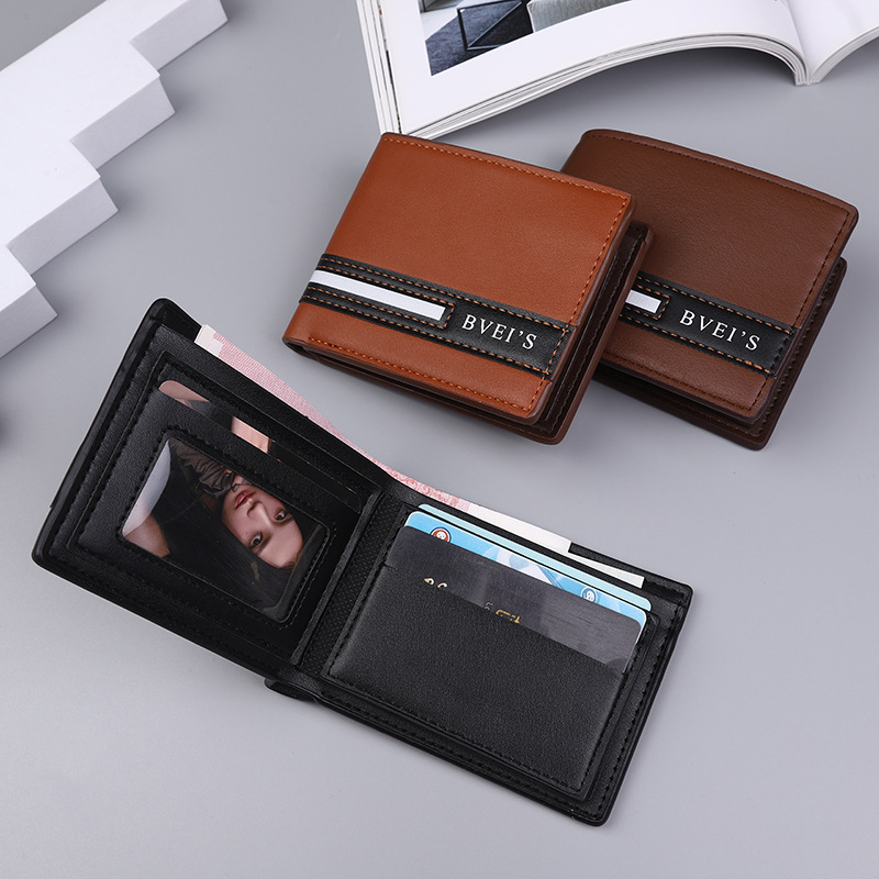 Cross-Border Men's Wallet, Business-Friendly, Stylish, Multiple Card Slots, Large Capacity, Amazon's Best-Selling Wallet, in Stock, Men's Wallet