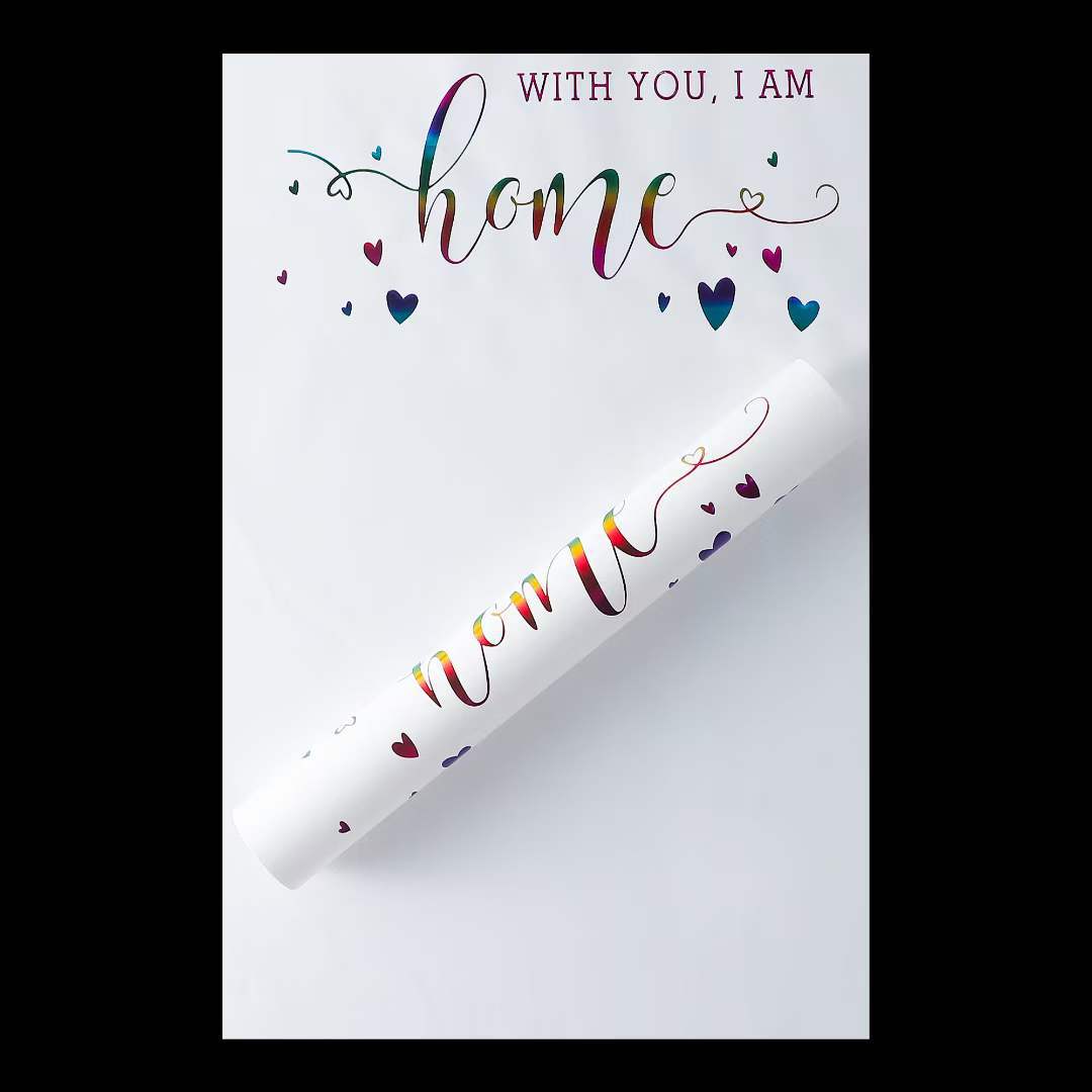 Lizhi Ran tarjeta pequeña impermeable simple celebridad neta papel de estampado en caliente floristería embalaje de flores ramo papel de embalaje