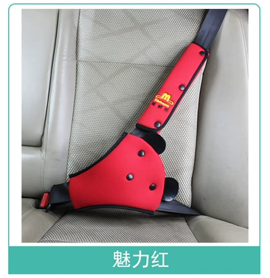 Seat belt shoulder pad — and Washable Baby Car Seat - charming-red-suit