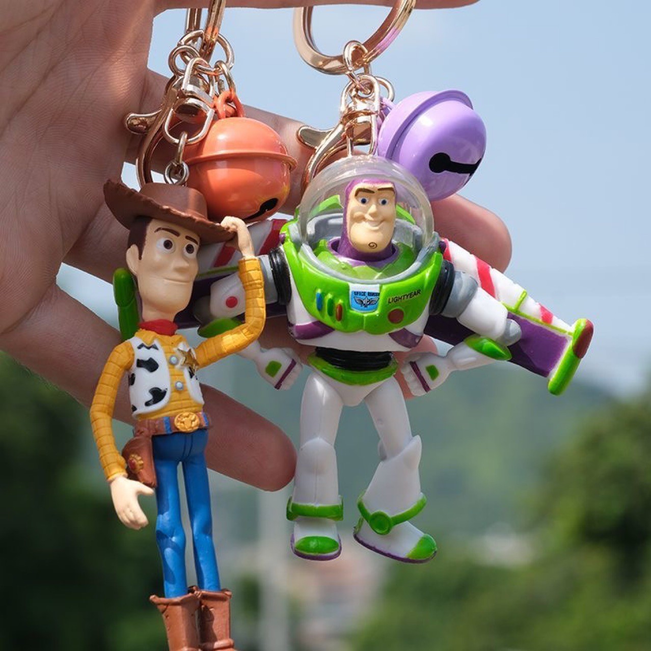 (Agencia) comercio exterior transfronterizo juguetes movilización total Buzz Lightyear Hoodie colgante llavero de salida de aire fragancia