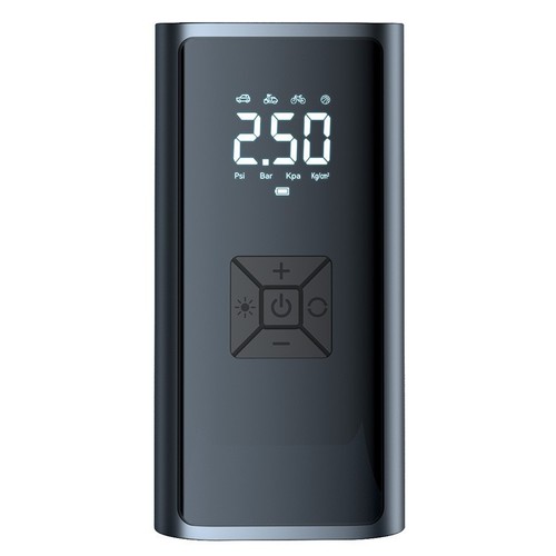 Car air pump handheld wireless digital display pump multi-function lighting warning light tire pump power bank