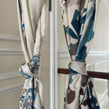 双面印花马鞍战马真丝羊绒丝羊绒长巾围巾大披肩领巾千鸟格