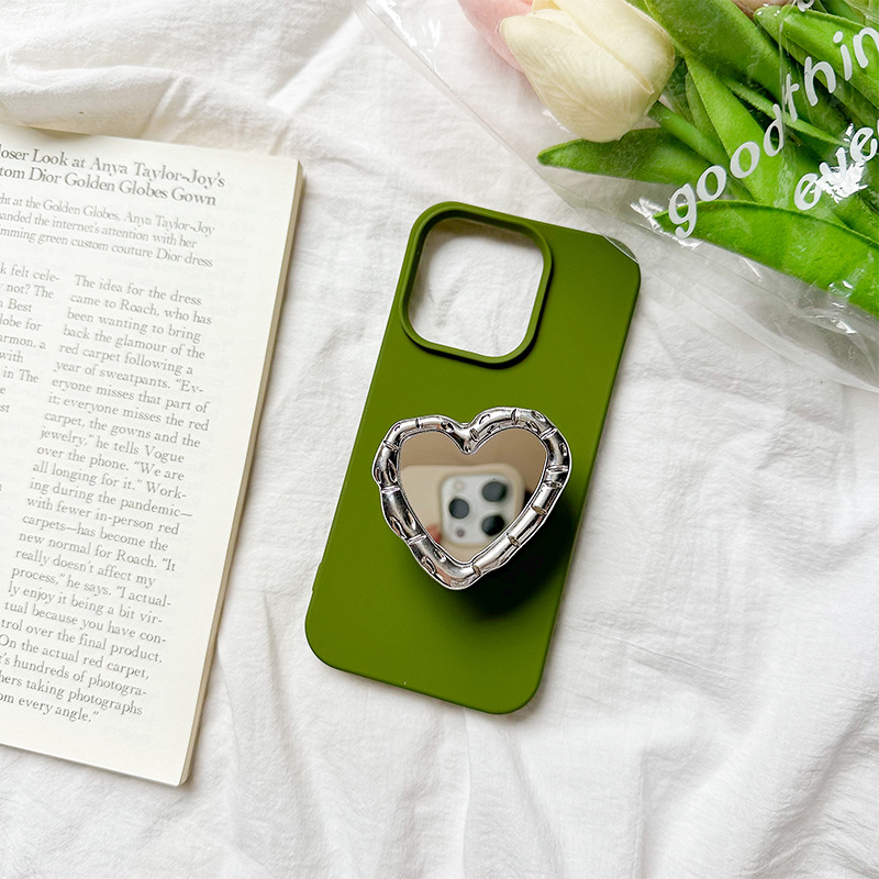 Alloy Material Simple Style Classic Style Heart Shape Alloy Phone Cases