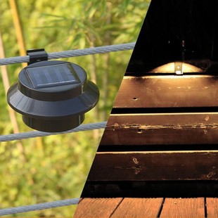 Solar Sink Light Outdoor Fence Garden Light Sensor Wall Light Solar Fence Light Camping Lighting Wall Washer