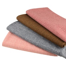 涤纶弹力格子面料仿羊毛呢面料休闲西装半裙旗袍连衣裙格纹面料