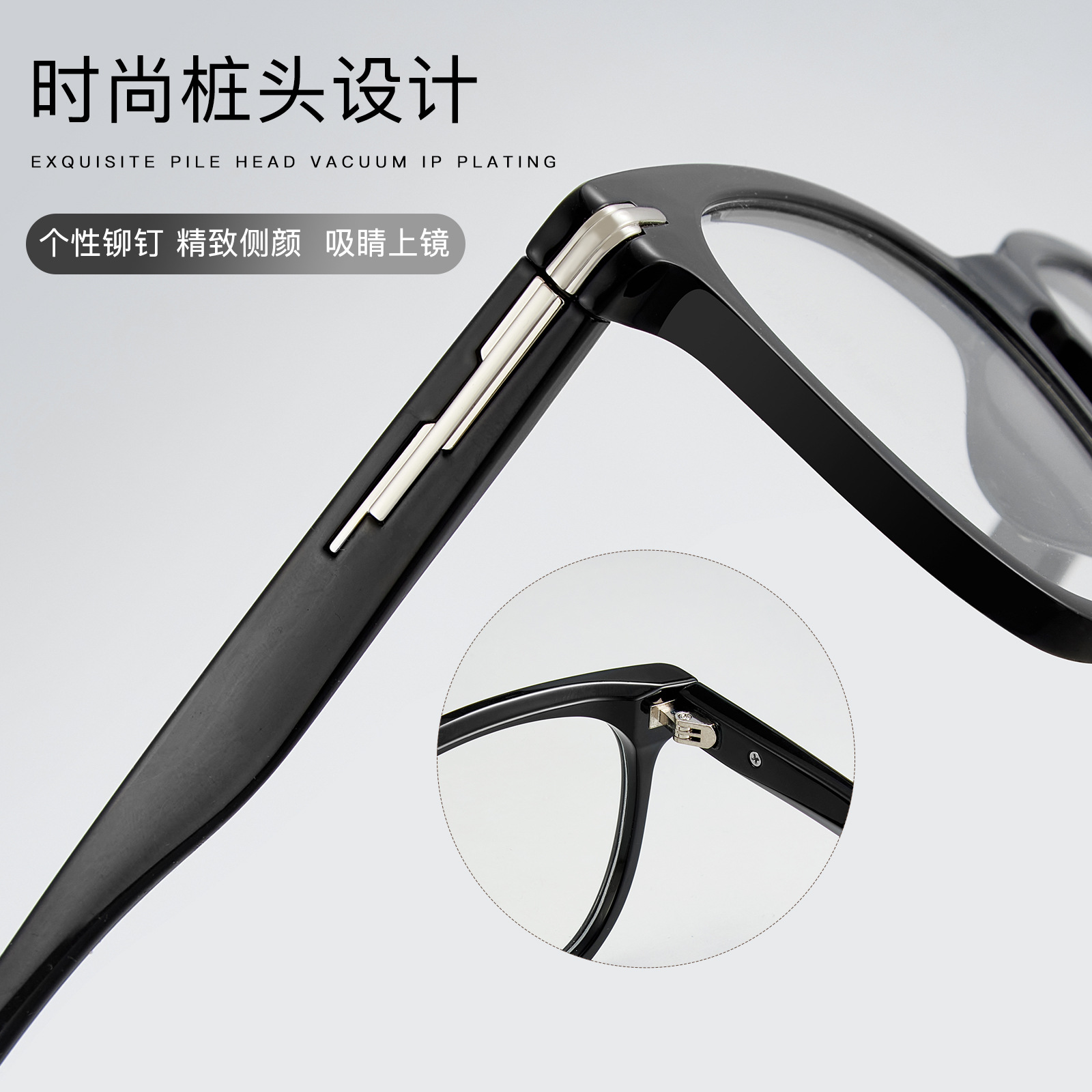 El pequeño libro rojo blogger recomienda TR90 ultraligero marco de gafas grises transparentes Danyang al por mayor para hombres y mujeres