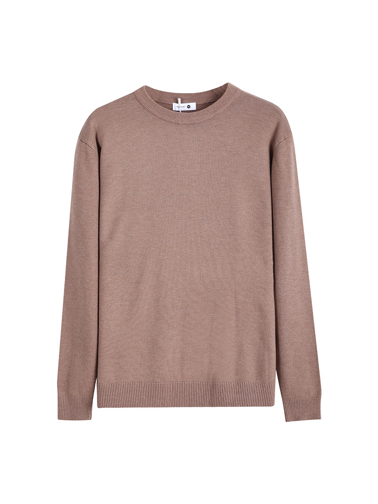 Lujo ligero antiguo estilo de ropa de hombre suéter camiseta camiseta casual para hombres de manga larga camiseta de punto para hombres