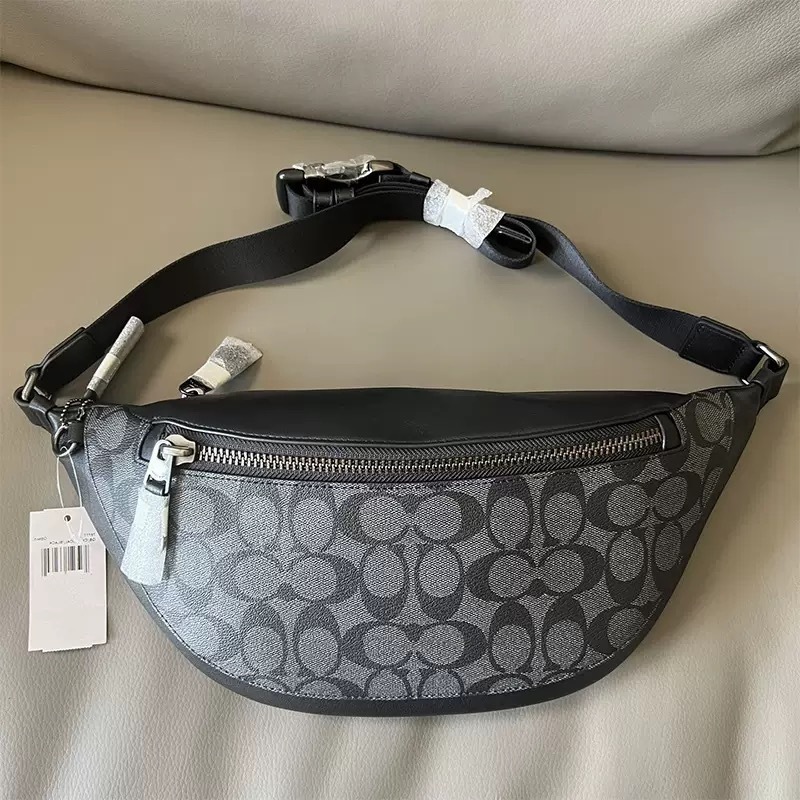 Koucijia Cross-Border Classic Men's C-Pattern Printed Sports Chest Bag Fashion Trendyy Waist Bag Work Clothing Casual Crossbody Men's Bag