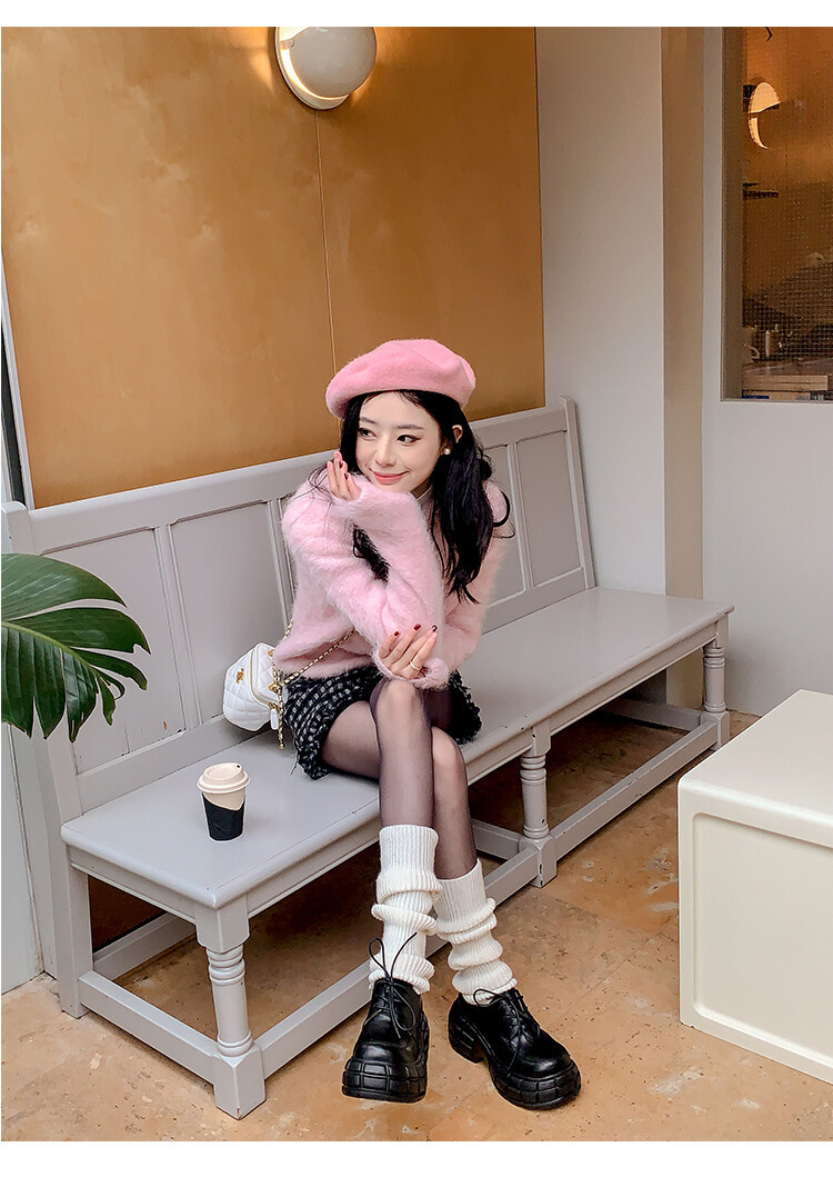 Giày lười nữ da bò phối dây buộc chéo đế xuồng platform phong cách Anh quốc — Màu Đen Hạt mở viền, Màu đen da bò mờ, Màu trắng chi tiết 40