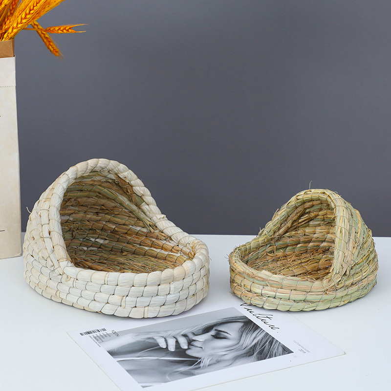 Rabbit straw nest, Dutch pig, rutin, chicken nest, hedgehog rabbit cage, pet straw shelter nest, guinea pig house, pigeon nest supplies