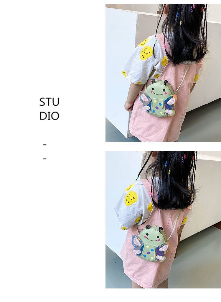 2023新款潮流儿童包可爱小蜜蜂女童单肩斜挎包卡通女宝宝零钱小包详情13