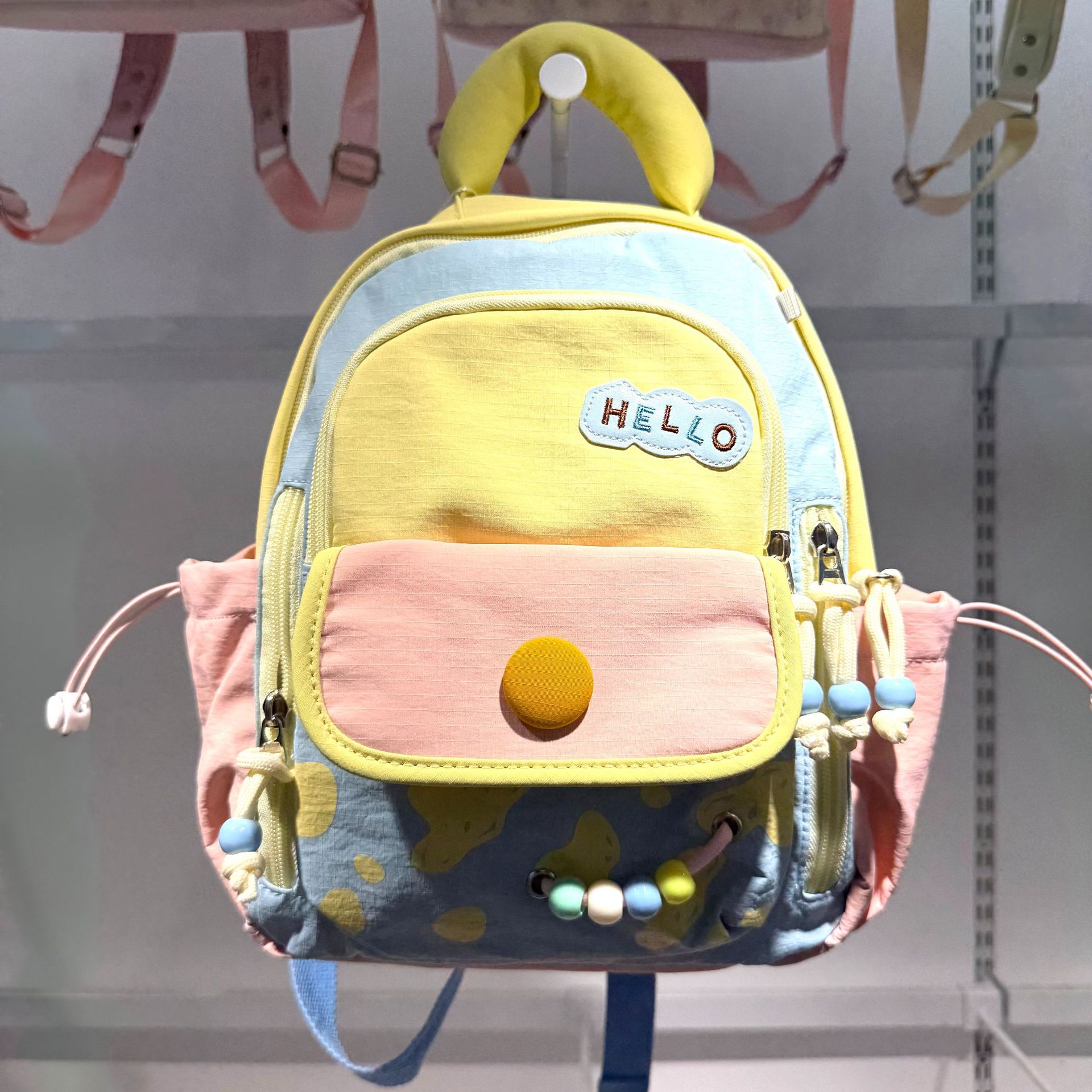 Mochila de dibujos animados para niños, mochila pequeña, 7 - 9 - 11 - 13 años, bolsas de moda para niños y niñas, color caramelo, ligero