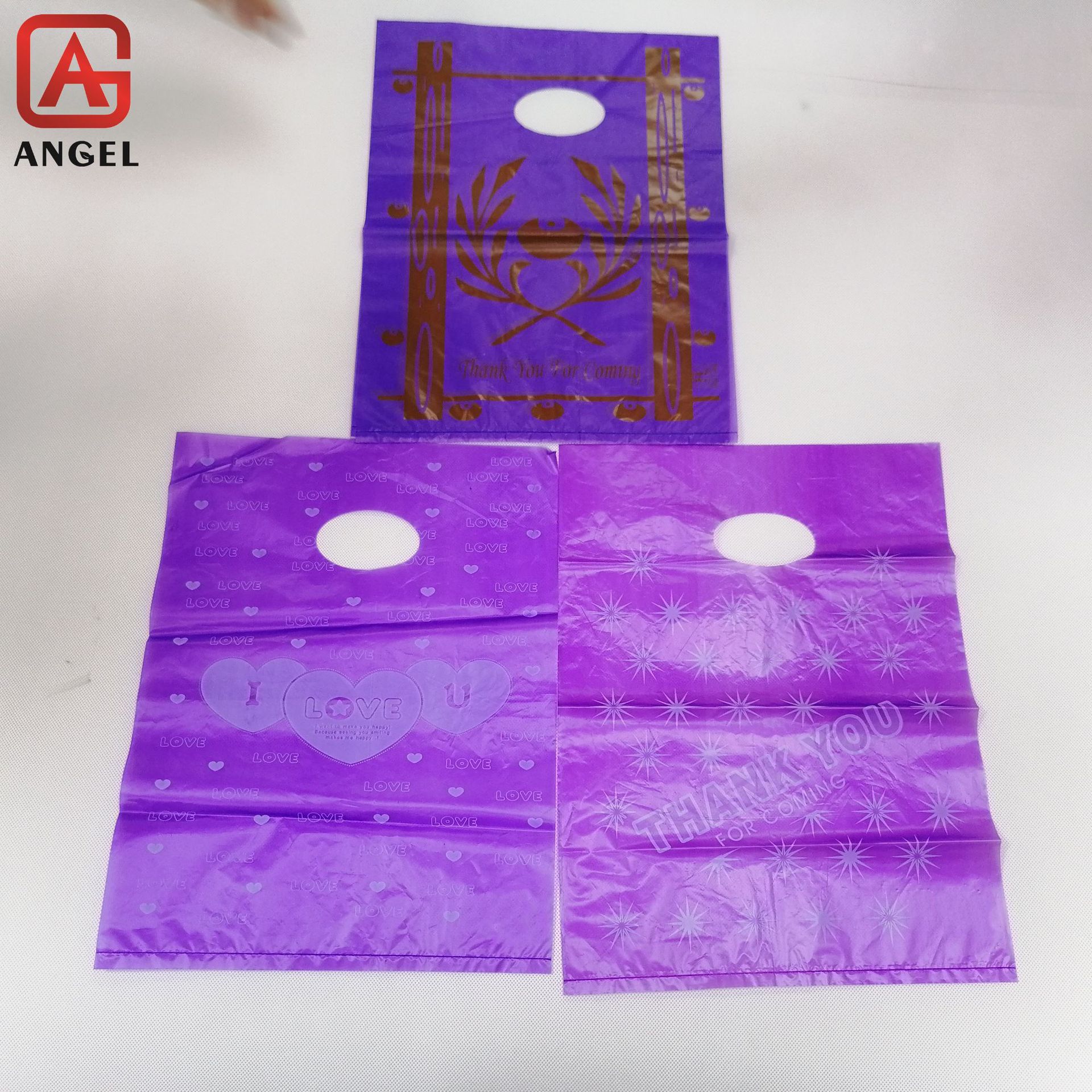 亚马逊热销可印刷logo塑料袋PE背心袋方便袋打包袋购物袋