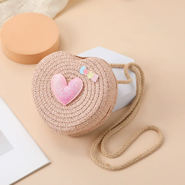 Leather powder glitter heart