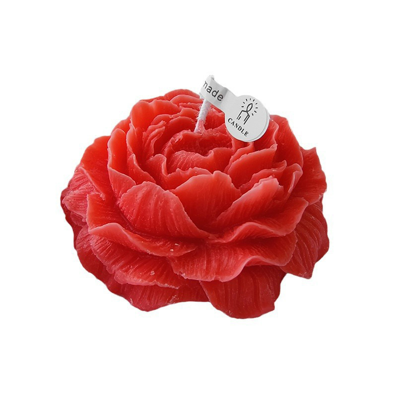 Regalos del Día de la Madre al por mayor regalos de mano de fragancia peonía flor de modelado vela ornamentos flores de aroma regalo de vela