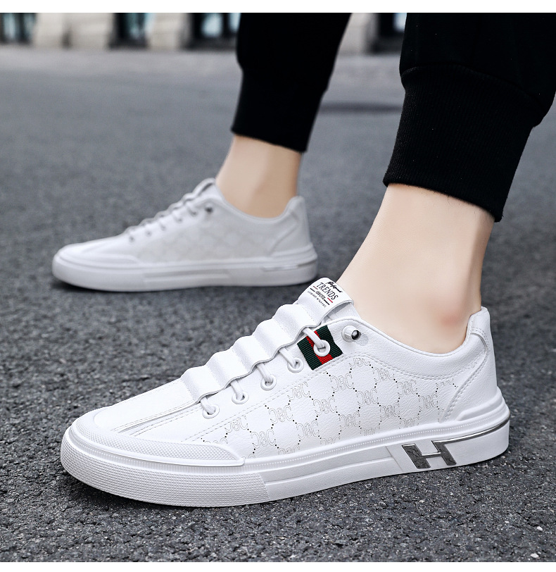 Sneakers, Herren-Sommer, Herrenschuhe, 2023, neu, atmungsaktiv, Sport, lässig, Netzschuhe, Jugend, trendy, vielseitig, weiß, Herrenschuhe_voghion.com