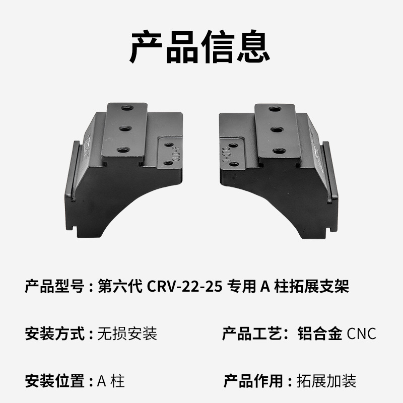 CRV22 - 25 de sexta generación especial A-pilar soporte de automóvil no destructivo conversión capó LED marco de luz marco de luz