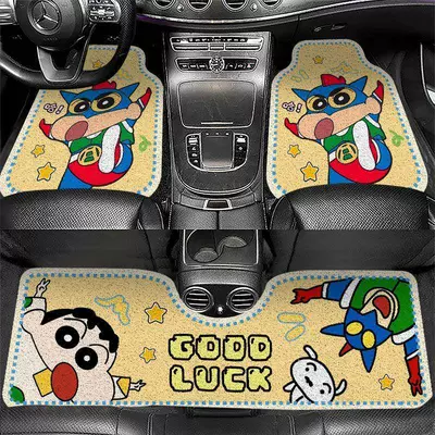 Avtomobil döşəmə paspasları — Cross-border TEMU delivery of Crayon - zx-xiaoxin-and-friends-25-5060front-foot-loop-can-be-cut-to-size-by-yourself
