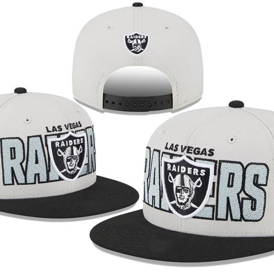 【Oakland Raiders】突击者橄榄球队联赛帽 遮阳平檐帽鸭舌棒球帽|undefined