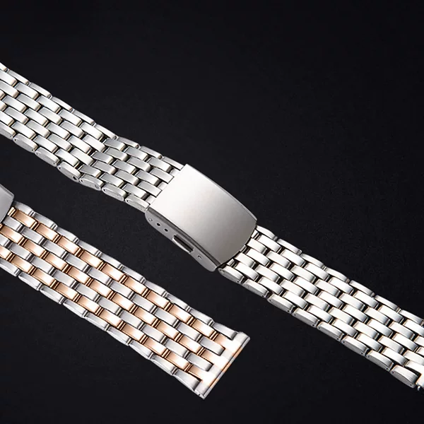 G02 seven beads stainless steel watch with steel strap watch accessories men's watch steel strap metal bracelet 20mm22mm