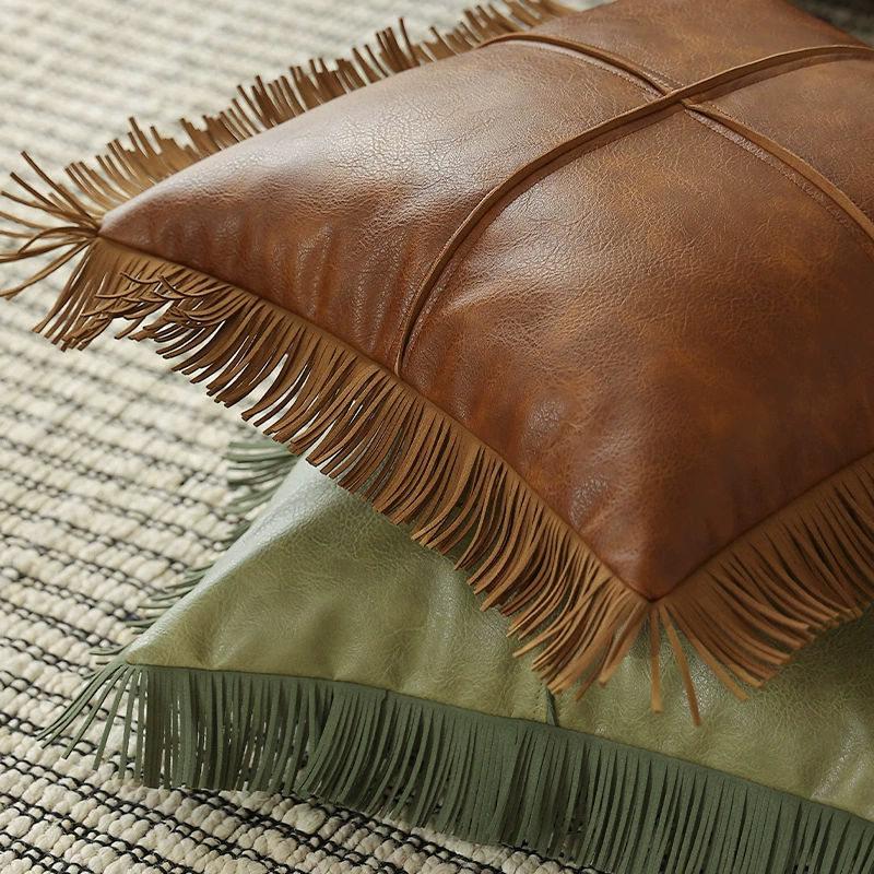 Диван подушка высокого уровня скандинавский ретро PU кожаная гостиная подушка разворотные окна светлая роскошная офисная подушка для защиты спины