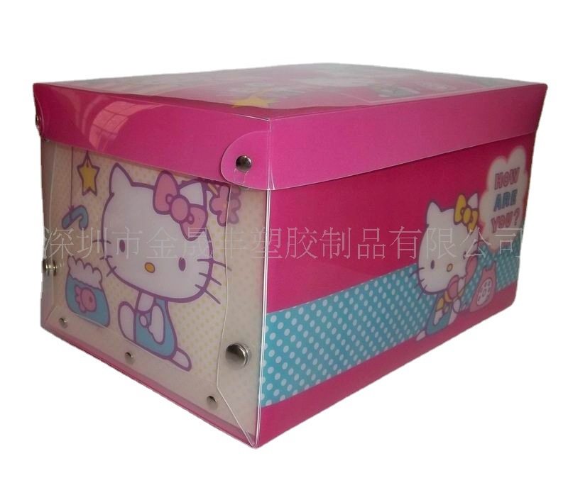 供应可折叠鞋盒，PP卡通印刷鞋盒,收纳盒