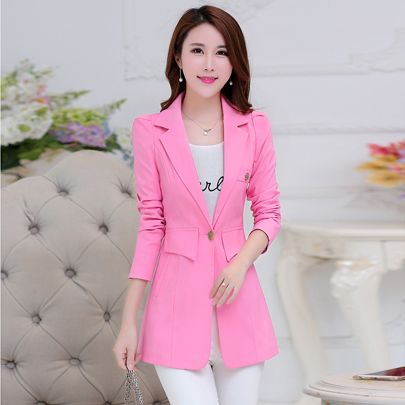 Spring and Autumn New Casual Suit Korean Style Large Size Suit Jacket Slim Small Suit Women's Commuting Style Suit