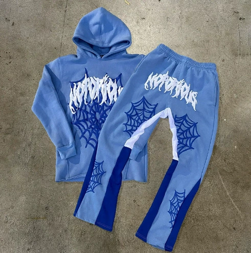Hell Star Cross -border American Retro Hellstar худи в стиле ретро, свободный уличный комплект для мужчин и женщин